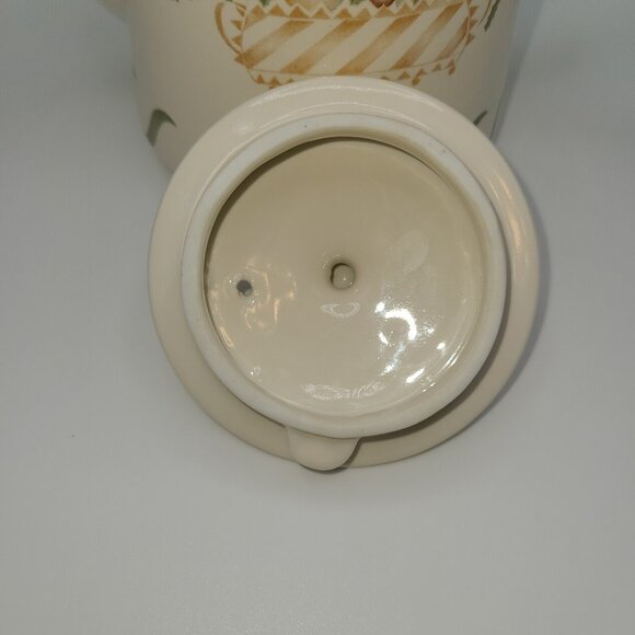 Ceramic Teapot Two-Sided Fruit Design 7" Tall - Picture 5 of 6